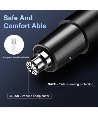 Rechargeable Ear and Nose Hair Trimmer - Painless Facial Hair Trimmer for Men & Women | Dual-Edge Blades & Powerful Motor for Smooth Cutting - Buy Online on GoSupps.com