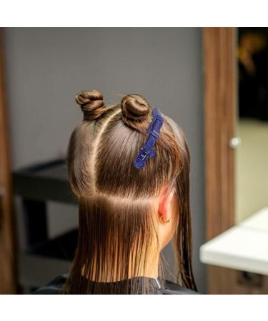 Buy Snap Clips Crocodile Hair Clip Set - Alligator Sectioning Clamps (6 Pcs) in Blue | Best Hairdressing Styling Accessories Online - Buy Online on GoSupps.com