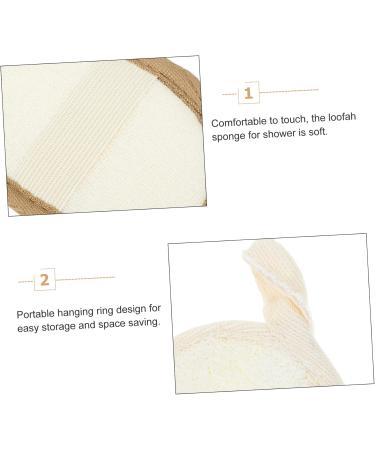 3 Pcs Loofah Bath Towel Set - Exfoliating Shower Wash Sponge & Body Scrubber for Smooth Skin - Buy Online on GoSupps.com