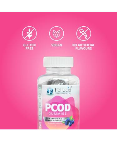YANG PCOD Gummies for Women Manages Irregular Periods & Hormonal Balance Blueberry Flavour 30 Gummies - Buy Online on GoSupps.com