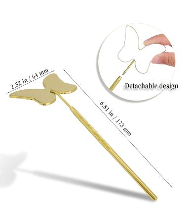KINBOM Butterfly Eyelash Mirror - Detachable Stainless Steel Mini Handheld Makeup Mirror (Gold) - Buy Online on GoSupps.com