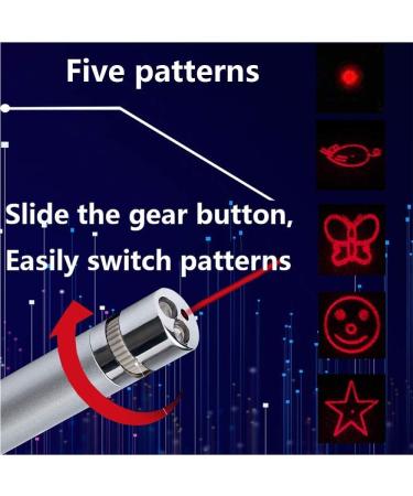 Cat Toys for Dog Chase and Catch Multi Pattern LED Pointer Light Interactive Kitten Toy Stainless Steel Mini LED Flashlight with USB Rechargeable Exercise Training Pet Funny Cat Stick - Buy Online on GoSupps.com