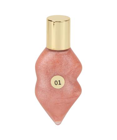 Moisturizing Lip Plumper Gloss - Metallic Nude Ginger Mint | Hydrating Lip Fuller Serum for Luscious Lips - Buy Online on GoSupps.com