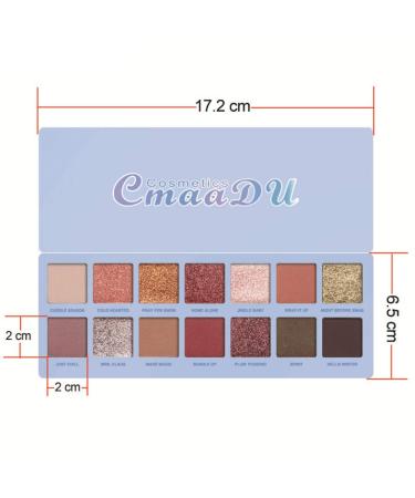 Allbesta Eyeshadow Palette - 14 Color Matte Shimmer Metallic & Glitter | Smoky Eyes Makeup Set - International Shipping Available - Buy Online on GoSupps.com