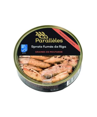 PARALLELES Smoked Sprats MSC in Rapeseed Oil/Mustard Seeds 1 Unit