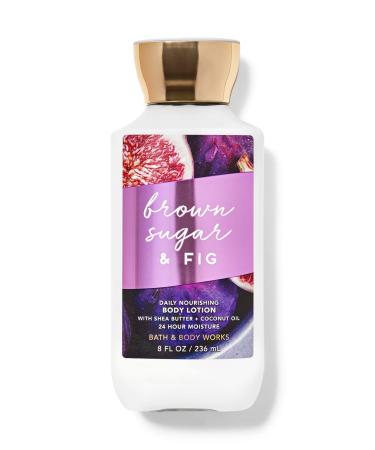 Bath and Body Works Super Smooth Body Lotion Sets Gift For Women 8 Oz (Brown Sugar & Fig)