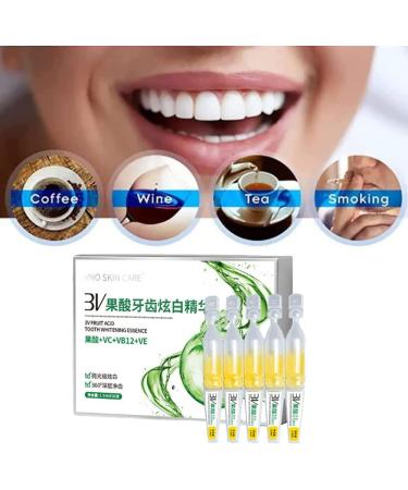 TLOPA Ampoule Toothpaste & Serum | 3V Fruit Acid Teeth Whitening Essence (5 Pcs) - Brighten Your Smile with Premium International Shipping - Buy Online on GoSupps.com