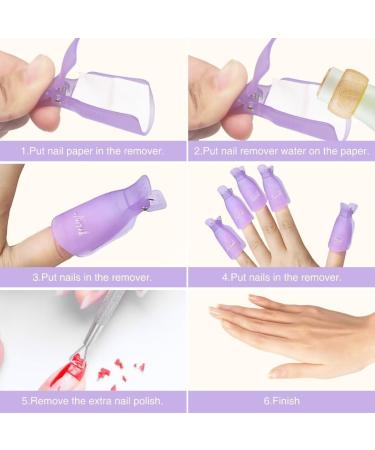  OOTDAY 20pcs Nail Clippers Double Metal Cuticle Pusher for Nail Polish and Toe Nail Polish (Purple) - Buy Online on GoSupps.com