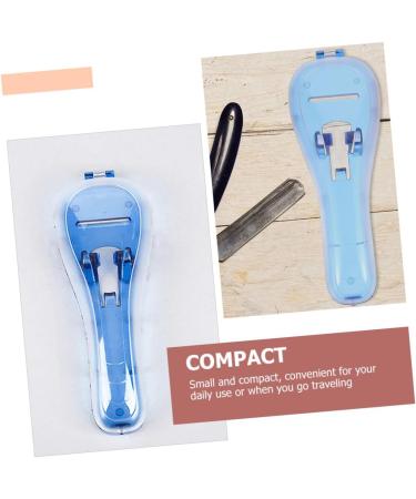 2 Series Box Razor Storage Set - Universal Travel Razor Case & Cover | Safe & Portable Razor Organizer (16.5x6x3.5cm) - Orange & Blue - Buy Online on GoSupps.com