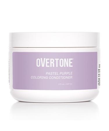 Overtone Haircare Color Depositing Conditioner - 8 oz Semi-permanent Hair Color Conditioner With Shea Butter & Coconut Oil - Pastel Purple Temporary Cruelty-Free Hair Color (Pastel Purple)