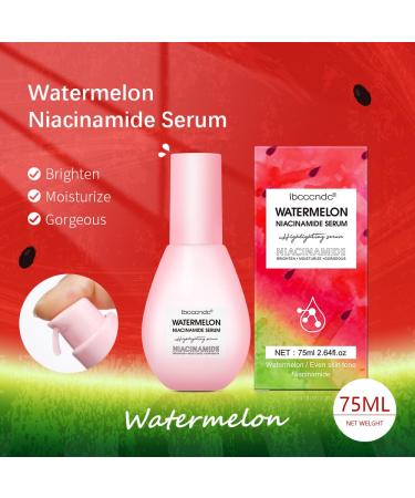 Watermelon Niacinamide Hydrating Serum - Moisturizing & Brightening Makeup Primer | Lightweight Facial Serum for Flawless Foundation - Buy Online on GoSupps.com