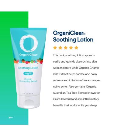 Soothing Facial Lotion | Calming Night Cream for Blemishes & Breakouts | Gentle Vegan Formula | 90 Day Supply - 3 oz - Fragrance & Cruelty Free - Buy Online on GoSupps.com