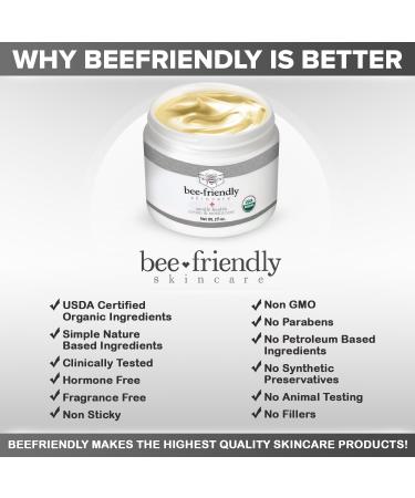 BeeFriendly Organic Penile Health Creme USDA Certified Cream Natural Moisturizer Aids With Dry Chafed Itchy Irritated & Sensitive Male Skin 2 oz 2 Ounce (Pack of 1) - Buy Online on GoSupps.com