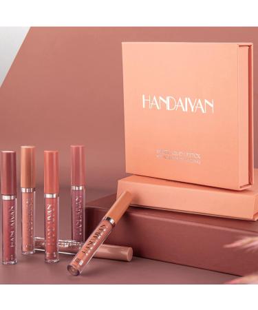 Shop 6-Piece Waterproof Matte Lip Gloss Set - Non-Stick Liquid Lipstick for Women | Perfect Gift! - Buy Online on GoSupps.com