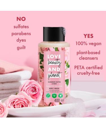 Shop Luv Beauty & Planet Murumuru Butter & Rose Body Wash - 13.5 fl oz Cr me Shower Gel for Soft Skin | International Shipping Available - Buy Online on GoSupps.com