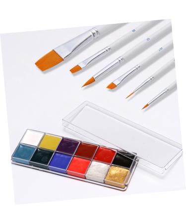  Beavorty Beavorty Face Painting Kit 12 Grids of Brushes for Non-Body Oil Painting for Halloween Celebrations - Buy Online on GoSupps.com