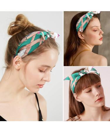scicent Headbands for Women Black Bow Tie Knotted Hair Bands Headwrap Bunny Ear Hair Hoops Hair Accessories 03 - Buy Online on GoSupps.com