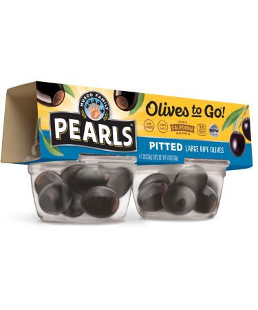 Pearls Olives To Go!, Large Ripe Pitted, Black Olives, 4.8 Ounce