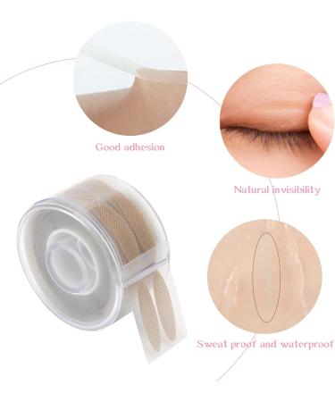 600pcs Double Eyelid Tapes with Fork Rods & Tweezers - Wide Lace Mesh Eyelid Stickers for Droopy & Hooded Eyes - Breathable & Waterproof Big Eye Makeup Tool - Buy Online on GoSupps.com