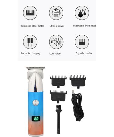Electric Hair Clipper for Men - LED Display USB Rechargeable with 3 Guide Combs - Perfect for Home Salon Use - Buy Online on GoSupps.com