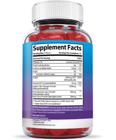 Keto Blast Gummies 1000MG with ACV, Pomegranate Juice, Beet Root & B12 - 60 Gummys - Buy Online on GoSupps.com