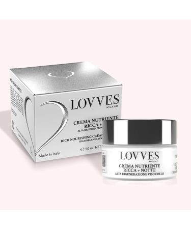 LOVVES Rich Nourishing Face Cream For Day and Night High Quality Natural Cosmetics AntiWrinkle Promotes Collagen Production Moisturizing Regenerating Face and Neck 50 ml - Buy Online on GoSupps.com