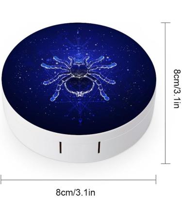 Spider Tarantula & Starry Sky Contact Lens Travel Kit - Portable & Cute with Mirror for Daily Use - Buy Online on GoSupps.com