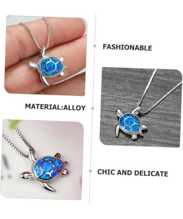 ibasenice Turtle Necklace Sea Neck Themed Pendant Theme Fashionable Beach Fashion Accessory Jewelry Necklace Ocean Turtle - Buy Online on GoSupps.com
