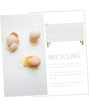 Box Egg Container Eggs Kitchen Multi-layers Organizer Holder Plastic Storage Refrigerator re-usable White 26.5X16X10CM - Buy Online on GoSupps.com