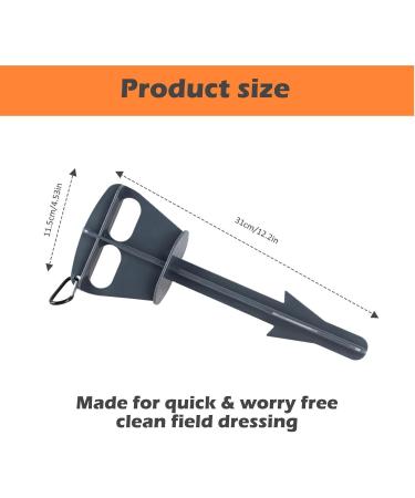 Hunters Out Tool - Hunting Cleaning Accessories | Large Animal Anal Cleaning Tools | Animal Anal Dressing Tools With Carabiner | Animal Anal Dressing Tool For Deer Large Livestock Gray - Buy Online on GoSupps.com