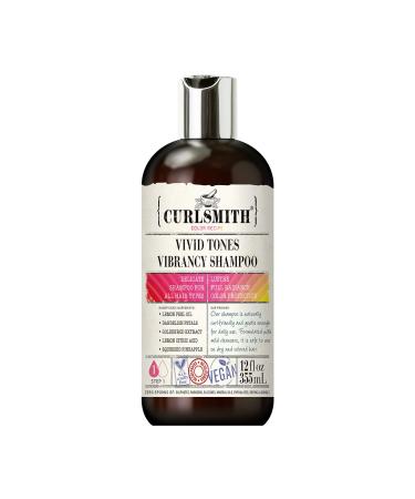 CURLSMITH - Vivid Tones Vibrancy Shampoo - Vegan Shampoo for All Hair Types (12fl oz) 12 Fl Oz (Pack of 1)