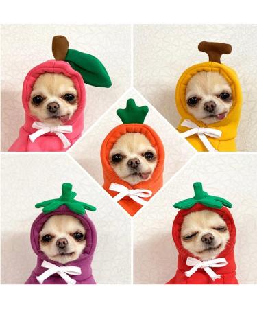 Xiaoyu Dog Hoodies - Warm Sweatshirt Coat for Puppies | Autumn Winter Fruit Hood with Banana | L Yellow - Buy Online on GoSupps.com