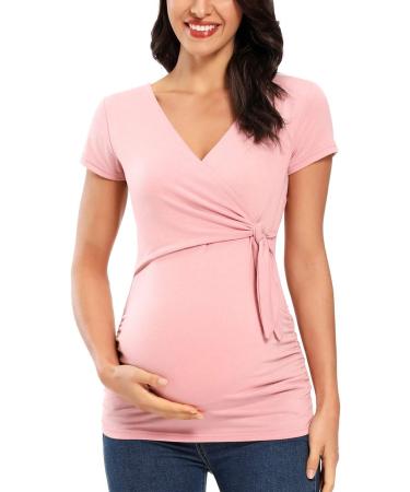 Love2Mi Maternity Breastfeeding Top - Long Sleeve V-Neck XL Dark Pink - Buy Online on GoSupps.com