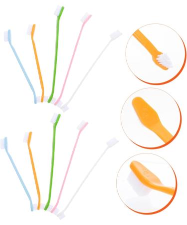 FOMIYES 30 pcs Clean Cat Puppy Tooth Portable Nylon Dual-head Handheld Teeth Cleaning for Supplies Brush 1 count (Pack of 1) Assorted Colorx3pcs - Buy Online on GoSupps.com