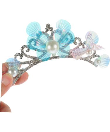 Didiseaon Rhinestone Tuck Comb Tiara Headband Wig Rhinestone Bobby Pins Hair Barrettes Hair Pin Hair Clip The Crown Girl Hair Comb Clip Girl Headpiece Issue Card Baby Metal Mermaid - Buy Online on GoSupps.com