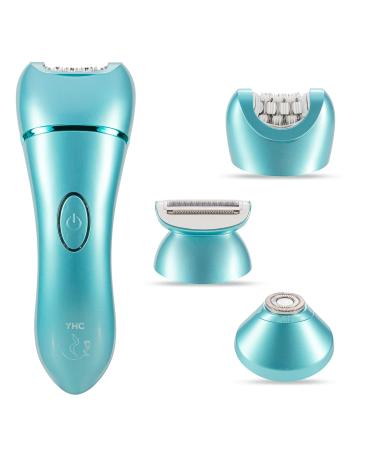 YHC Epilator for Women  3-in-1 Electric Razor with Facial Hair Remover for Women Face  Legs  Arms  Bikini  Cordless  Rechargeable  Wet & Dry.