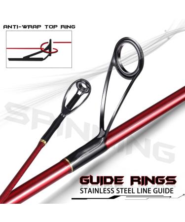 Soougayilang Fishing Rod 2.1m - 30 Ton Carbon Fiber Baitcasting & Spinning Rod for Freshwater & Saltwater | Tournament Quality with 2 Tips for Bass Fishing - Buy Online on GoSupps.com