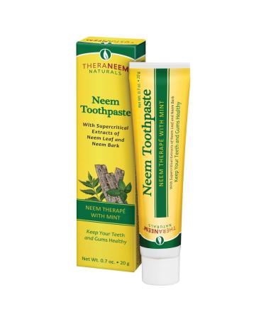 Organix South TheraNeem Naturals Neem Therapé with Mint Neem Toothpaste 0.7 oz (20 g)
