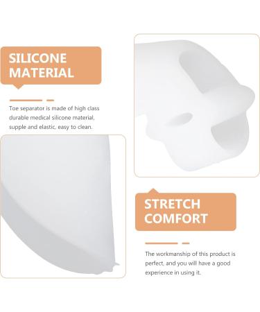 4 Pairs Silicone Toe Separator & Hammer Toe Corrector Set - Bunion Relief - Buy Online on GoSupps.com