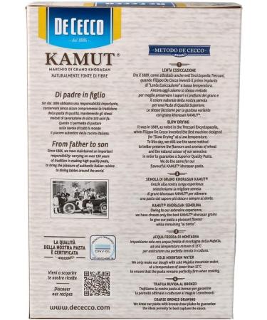  De Cecco De Cecco Fusilli Kamut Pasta No. 34 500 g - Buy Online on GoSupps.com