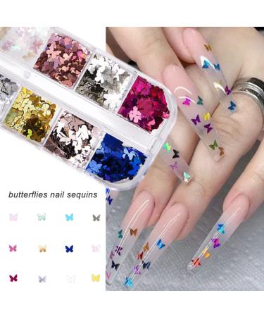 Aruigu Nail Kit - Nail Tool Set with Brushes, Rhinestones, Dust Brush, Butterfly, Glitter, Sequins, Tweezers & Tape Strips in Pink - Buy Online on GoSupps.com