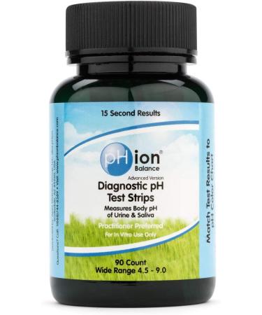 PHion Balance Diagnostic pH Test Strips - 90-Count, 4.5-9.0 pH Range - Buy Online on GoSupps.com