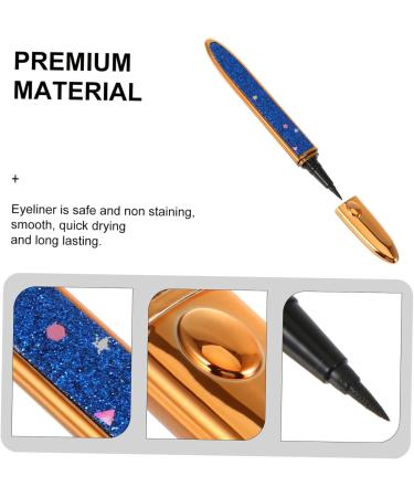 WOONEKY 2pcs Self Adhesive Mascara Lash Tool Self-adhesive Eyeliner Black Makeup Pencils Plastic Blue - Buy Online on GoSupps.com