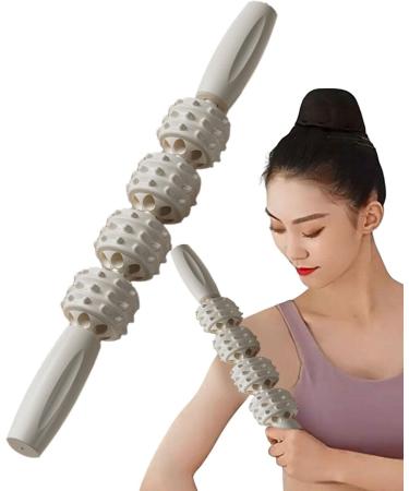 Fowybe Muscle Roll - Deep Tissue Pressure Point Massage Tool with 4 Balls for Sore Muscles Relief & Tension Release - Buy Online on GoSupps.com