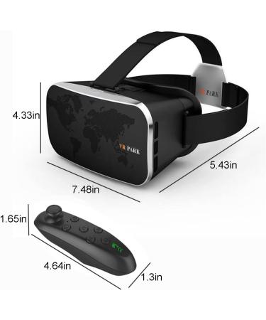 VR Smart 3D Glasses - HD Blue Light Protection with Game Handle - Android/iOS Compatible - Black - Buy Online on GoSupps.com