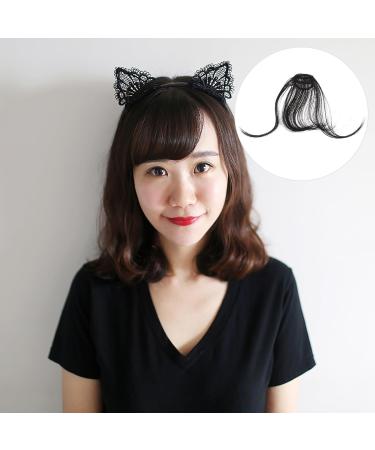 FOMIYES Piece Hair Brown Wig with Bangs Cosplay Brown Wigs for Women Side Bangs Black Ponytail Wig Extension Blow Dryers Black Bangs Black Curtains Faux Bangs No Trace Clip Miss - Buy Online on GoSupps.com
