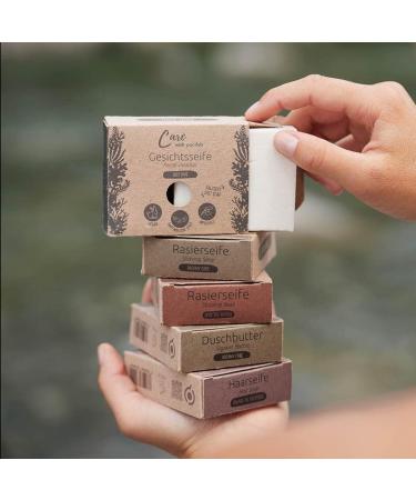  pandoo pandoo Face Soap | Deep Dive Natural Salt Soap 100g | Solid Soap for Men & Women | Plastic Free & Vegan | 4 Pieces - Buy Online on GoSupps.com
