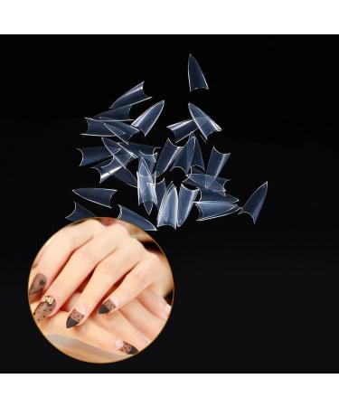 Clear Stiletto Nail Tips - 500 Pack Acrylic False Nails for Gel & Salon Manicure | Transparent Sharp Nail Art Decoration - Buy Online on GoSupps.com