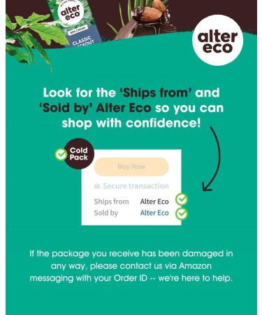 Alter Eco Dark Cocoa Chocolate Bars | Fair Trade, Organic, Non-GMO, Gluten-Free | 12-Pack Dark Quinoa Crunch - Buy Online on GoSupps.com