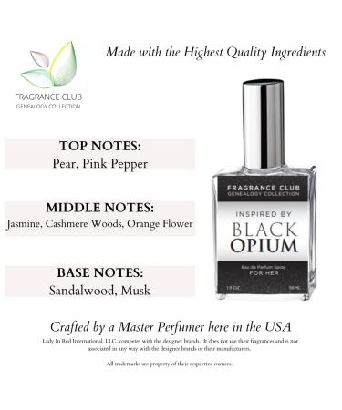 Inspired by Black Opium 1.9 oz. EDP Womens fragrance with Pear Orange Flower Sandalwood is an intoxicating fragrance. - Buy Online on GoSupps.com